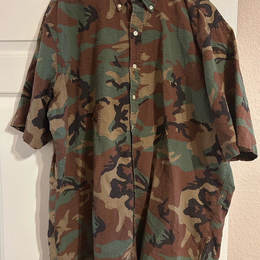 Camo Button-Up Shirt